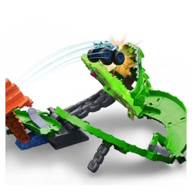 VEHÍCULO HOT WHEELS PISTA TIBURONES VS. DINOSAURIOS DESTRUCCIÓN - 5