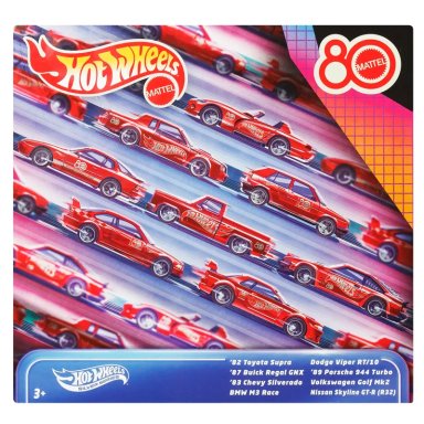 HOT WHEELS COLLECTOR MATTEL 80 ANIVERSARIO PAQUETE 8 AUTOS