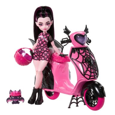 MONSTER HIGH MUÑECA DRACULAURA SCOOTER - 3