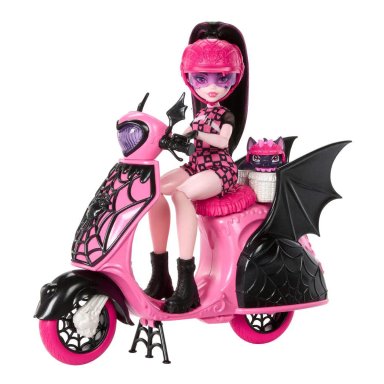 MONSTER HIGH MUÑECA DRACULAURA SCOOTER - 6