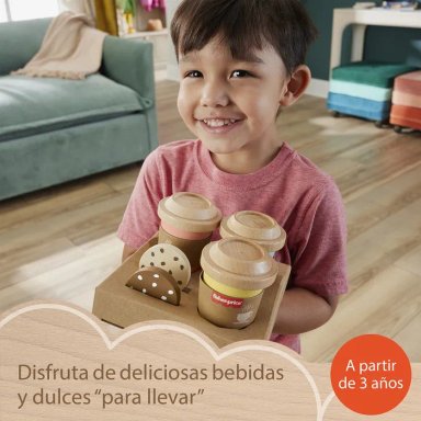 JUEGO DIDÁCTICO FISHER PRICE SET MI PRIMER CAPUCHINO MADERA - 14