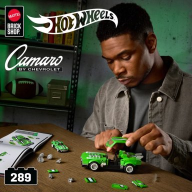 MATTEL BRICK SHOP HOT WHEELS CAMARO SPEED 68 10+ AÑOS - 3
