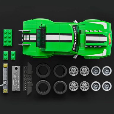 MATTEL BRICK SHOP HOT WHEELS CAMARO SPEED 68 10+ AÑOS - 4