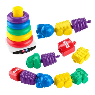 FISHER-PRICE PARA BEBÉS 80 ANIVERSARIO KIT PILA DE ARITOS - 2
