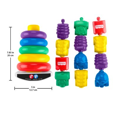 FISHER-PRICE PARA BEBÉS 80 ANIVERSARIO KIT PILA DE ARITOS - 3