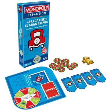 JUEGO MESA MONOPOLY EXPANSIÓN PARADA LIBRE: EL GRAN PREMIO - 3