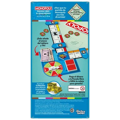 JUEGO MESA MONOPOLY EXPANSIÓN PARADA LIBRE: EL GRAN PREMIO - 4