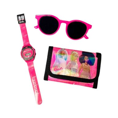 BARBIE PACK X3 LENTES + BILLETERA + RELOJ - 2