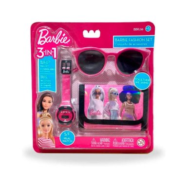 BARBIE PACK X3 LENTES + BILLETERA + RELOJ - 8
