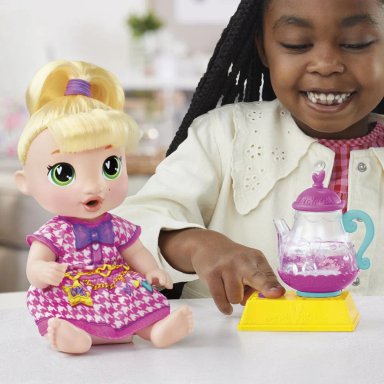MUÑECA BABY ALIVE FIESTA DE TE BURBUJEANTE LALA GOOGOO - 12