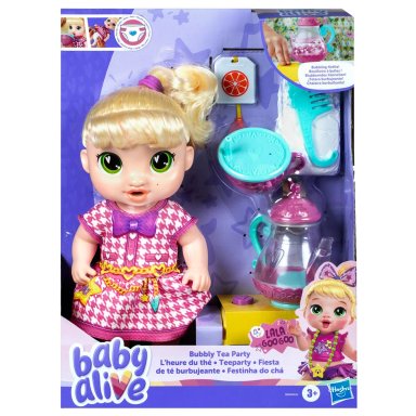 MUÑECA BABY ALIVE FIESTA DE TE BURBUJEANTE LALA GOOGOO - 3