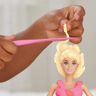 SET DE MASA MOLDEABLE PLAY DOH BARBIE SET DE DESFILE DE MODA CREA ROPA PARA MUÑECAS - 12