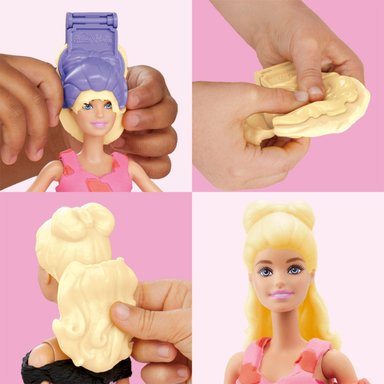 SET DE MASA MOLDEABLE PLAY DOH BARBIE SET DE DESFILE DE MODA CREA ROPA PARA MUÑECAS - 8