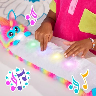 PELUCHE FURBY MINIAMIGO INTERACTIVO DJ RAINBOW - 12
