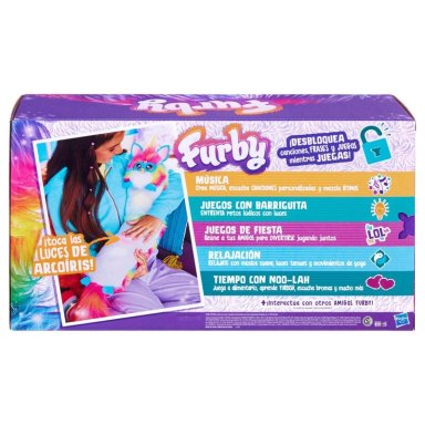PELUCHE FURBY MINIAMIGO INTERACTIVO DJ RAINBOW - 5