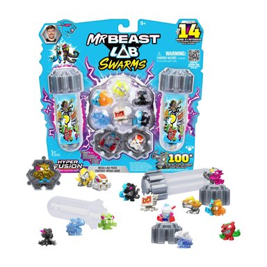 SET JUEGOS MR. BEAST LAB SWARMS S3 MEGA LAB 14PK - 2