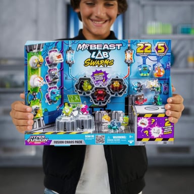 SET JUEGOS MR. BEAST LAB SWARMS S3 FUSION CHAOS PACK - 9