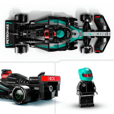 BLOQUES CONSTRUCCIÓN LEGO COCHE DE CARRERAS MERCEDES AMG 267 PIEZAS FORMULA 1 - 3