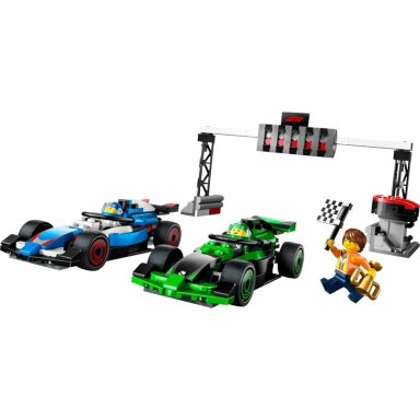 BLOQUES DE CONSTRUCCION LEGO PARRILLA DE F1 Y COCHES DE CARRERAS 313 PIEZAS F1 FÓRMULA 1 - 2