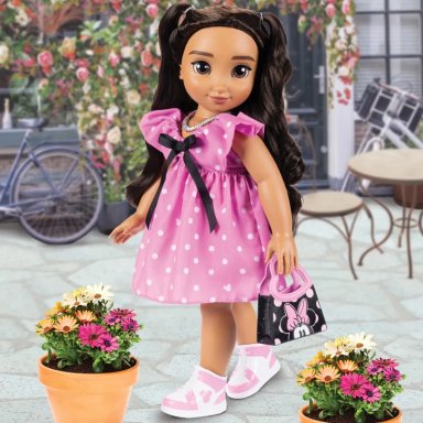 MUÑECA DISNEY ILY INSPIRADA EN MINNIE VESTIDO ROSA - 7