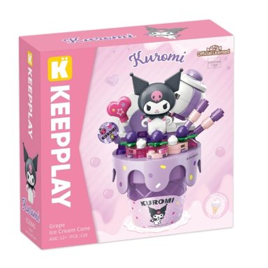BLOQUES DE CONSTRUCCIÓN HELLO KITTY GRAPE CRISP CONES - KUROMI - 2