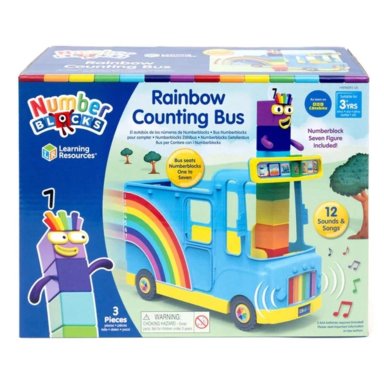 FIGURAS ACCIÓN NUMBERBLOCKS RAINBOW BUS - 5