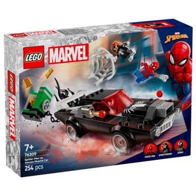 BLOQUES CONSTRUCCIÓN LEGO SPIDERMAN CONTRA VENOM MUSCLE CAR 76309