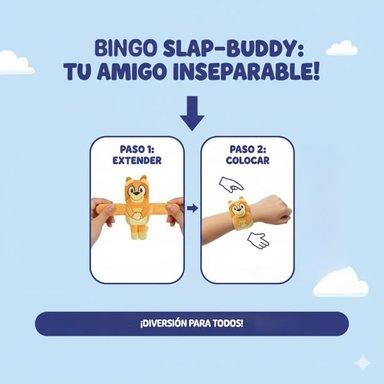 PELUCHE SLAP-BUDDY 20 CM BINGO - 4