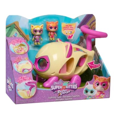 FIGURA DE ACCIÓN  SUPERKITTIES KITTY-COPTER VEHICLE COOL MAKER