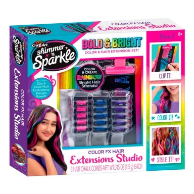 SHIMMER SPARKLE COLOR FX HAIR EXTENSIONS STUDIO - 1