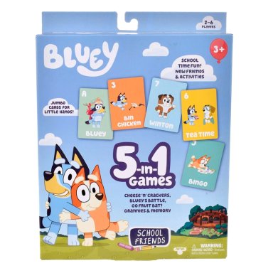 JUEGOS DE CARTAS 5 EN 1 BLUEY - 2