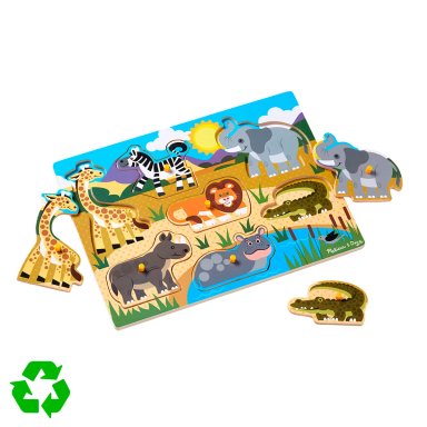 ROMPECABEZAS MELISSA & DOUG ENCAJE SAFARI DE MADERA - 3