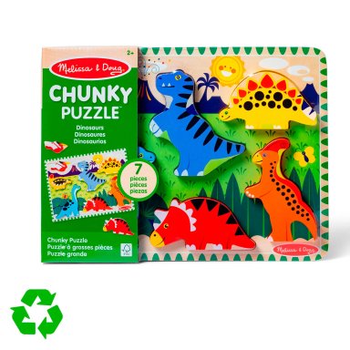 ROMPECABEZAS MELISSA & DOUG ENCAJE DINOSAURIO DE MADERA - 5