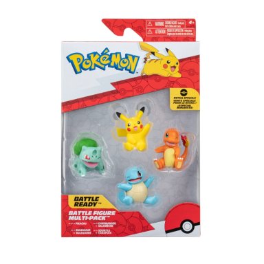 PACK X4 FIGURAS PIKACHU, BULBASAUR, CHARMANDER Y SQUIRTLE - 2