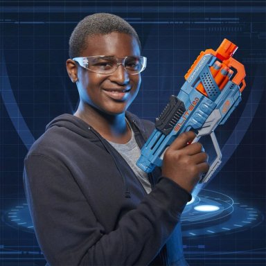 LANZADOR NERF ELITE 2.0 COMMANDER RD-6 3 RIELES TÁCTICOS Y CONECTORES DE CULATA Y CAÑÓN CON 12 DARDOS - 10