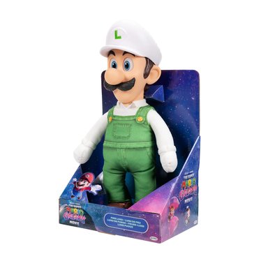 PELUCHE SUPER MARIO GALAXY LUIGI CON CABEZA PLÁSTICA 37 CM - 3