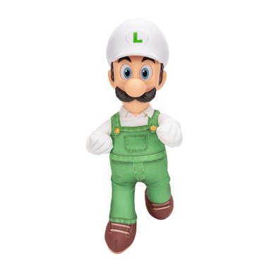 PELUCHE SUPER MARIO GALAXY LUIGI CON CABEZA PLÁSTICA 37 CM - 5