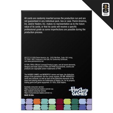 JUEGO DE MESA MONOPOLY PANINI PRIZM CARTAS COLECCIONABLES COPA MUNDIAL DE LA FIFA - 6