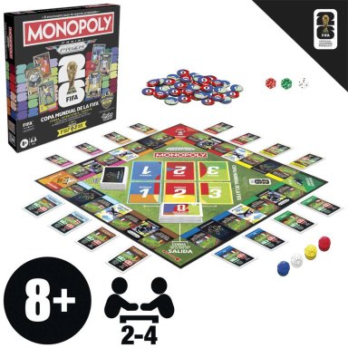 FIFA JUEGO DE MESA MONOPOLY PANINI PRIZM COPA MUNDIAL DE LA FIFA - 2
