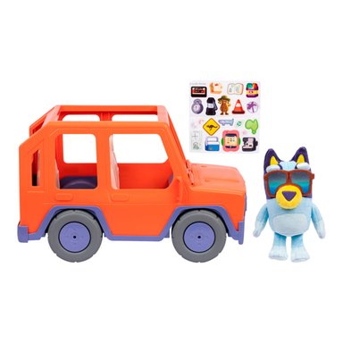VEHÍCULO GRANDE 44CM CON PELUCHE BLUEY - 4