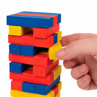 JUEGO TORRE DE BLOQUES COLORES JUEGOS DE MESA CLASICO - 4