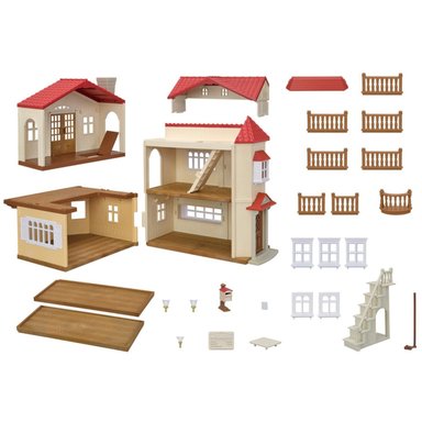 FIGURA COLECCIONABLE SYLVANIAN FAMILIES CASA DE CAMPO CON LUCES Y ATICO SECRETO - 4