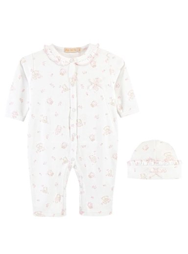 CONJUNTO ALGODÓN NIÑA BABY CLUB CHIC BLANCO HONEY BOO PINK