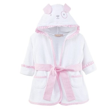 SALIDA BAÑO ALGODÓN NIÑA BABY CLUB CHIC BLANCO MY LITTLE SUNSHINE PINK