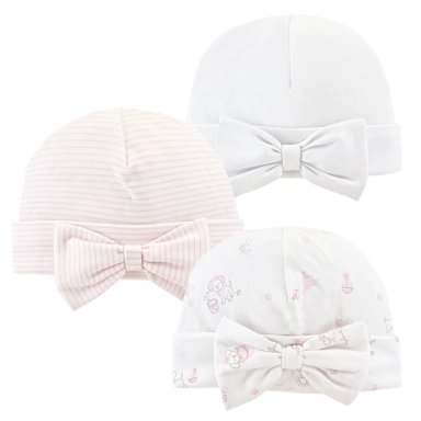 PACK X3 GORROS ALGODÓN BABY CLUB CHIC MY LITTLE SUNSHINE PINK