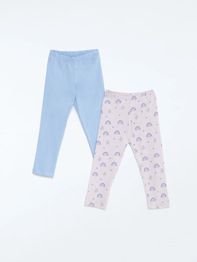 PACK X2 LEGGINS ALGODÓN NIÑA BABY HARVEST