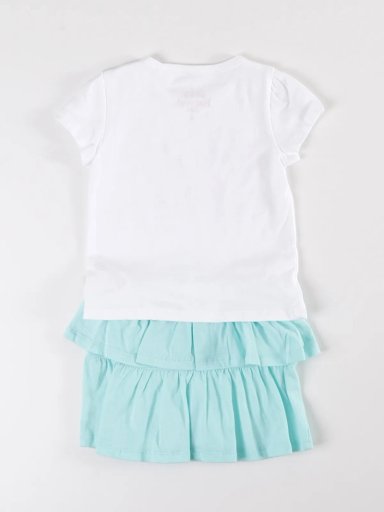 CONJUNTO NEON ALGODÓN POLO + FALDA BEBE NIÑA BABY HARVEST - 2