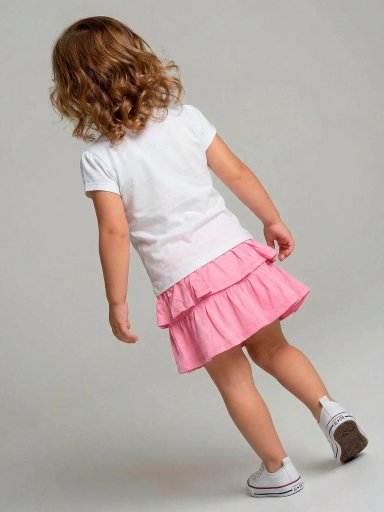 CONJUNTO NEON ALGODÓN POLO + FALDA BEBE NIÑA BABY HARVEST - 3