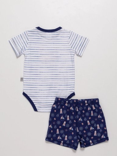 CONJUNTO BODY + SHORT BEBE NIÑO BABY HARVEST - 2