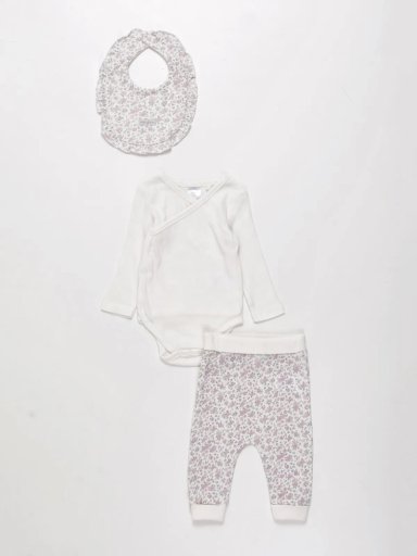 CONJUNTO ALGODÓN BEBÉ NIÑA BABY HARVEST KIMONO